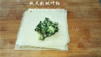 韭菜鸡蛋春卷做法图解10)