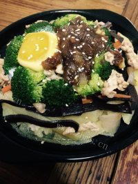 美味的猪肉煲仔饭做法图解14)