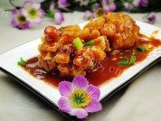 开胃浇汁菊花鱼