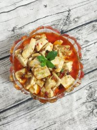 美味的麻辣豆腐做法图解10)