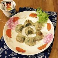 美味的香煎饺子