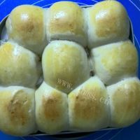 自制奶香小面包做法图解11)