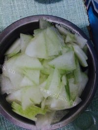 家常菜清炒冬瓜做法图解2)