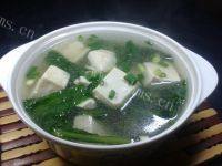 清淡的青菜豆腐汤