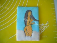 精美美女出浴糖霜饼干做法图解9)