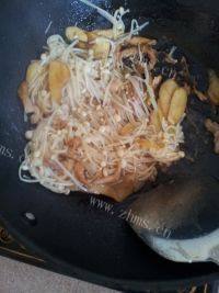 「美味可口」金针菇炒肉丝