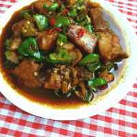家常菜红烧草鱼块