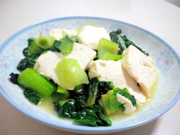 好吃的青菜豆腐