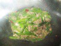 美味的眉豆炒虾酱做法图解16)