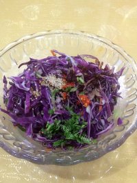 家常菜凉拌紫甘蓝