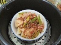 美味的腐乳豆豉蒸鸡
