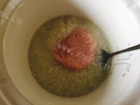 美味的胡萝卜瘦肉粥做法图解10)