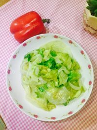 家常菜清炒生菜