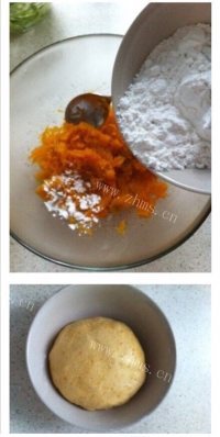 美味的炸南瓜饼做法图解3)