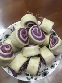 可口的紫薯馒头做法图解6)