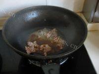 家常菜油菜炒肉做法图解5)