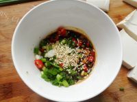 美味的香辣煎豆腐做法图解4)