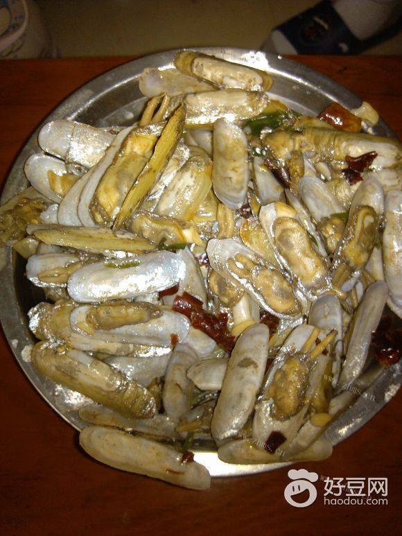 辣椒炒蛏子