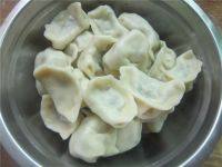 自己做的韭菜大肉水饺