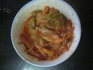 辣白菜炒饭做法图解1)