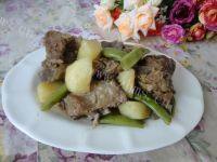 家常菜土豆豆角炖排骨