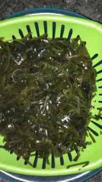 色泽鲜亮的海带豆腐汤做法图解1)