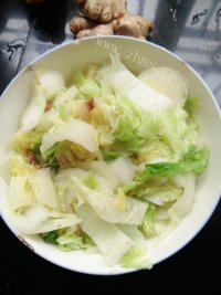 炒白菜做法图解7)