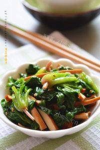 家常菜菠菜拌香干