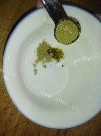 自制抹茶布丁做法图解1)