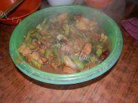美味的土豆豆角炖鸡肉做法图解16)