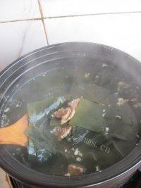 美味的海带牛肉汤