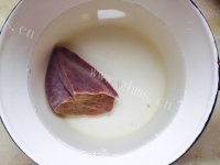 白菜猪肝粥做法图解2)