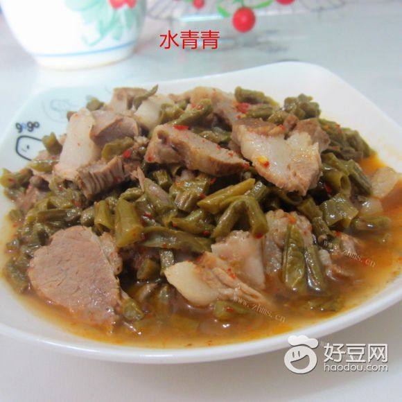 酸豆角炒卤肉