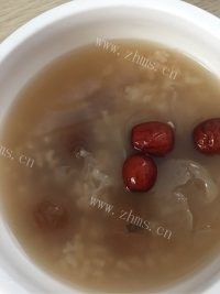 （团团圆圆）桂圆红枣银耳糯米粥做法图解9)