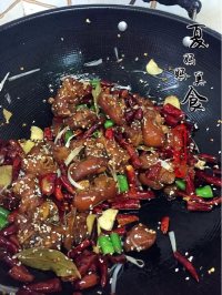 美味的香辣猪蹄