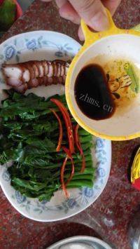 家常菜油淋菜心做法图解7)