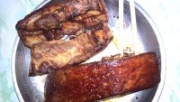 美味的香芋扣肉做法图解5)