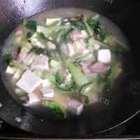 营养青菜豆腐肉片汤的做法图解八