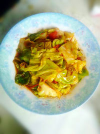 家常菜茄汁包菜