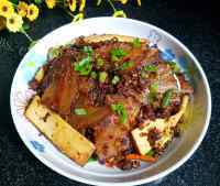豆干炒腊肉做法图解11)