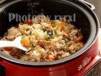 美味的香菇鸡肉饭