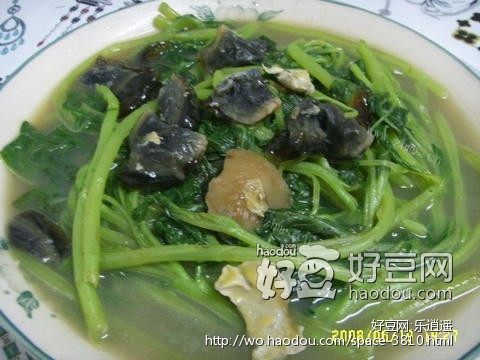 皮蛋上汤苋菜