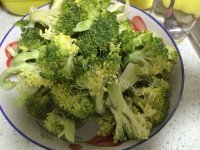 家常菜西兰花炒肉做法图解1)