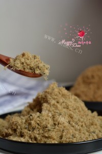 美味的海苔芝麻肉松做法图解11)