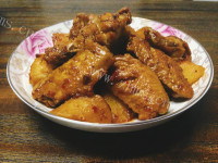 美味麻辣土豆烧鸡翅做法图解5)