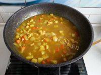 美味的咖喱鸡肉土豆做法图解12)