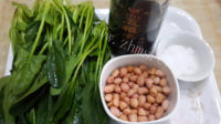 垂涎欲滴的陈醋菠菜花生米做法图解1)