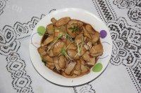 饱满的蚝油杏鲍菇