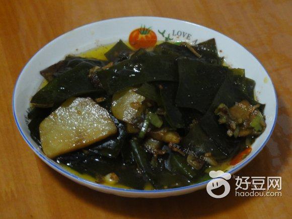 土豆片炒海带
