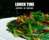 营养丰富韭菜炒河虾